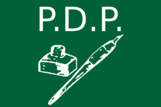 [Jammu and Kashmir Peoples Democratic Party Flag]